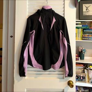 New Balance XS running jacket with removable sleeves.
